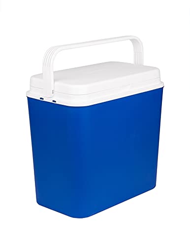 BigDean Kühlbox 24 Liter blau/weiß -...