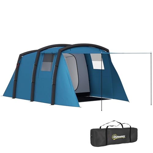 Outsunny Aufblasbares Campingzelt 3-6...