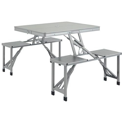 Outsunny Campingtisch Klapptisch mit 4...