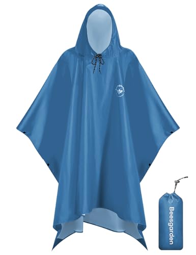 Beesgarden Leichter Wasserdichter Regenponcho...