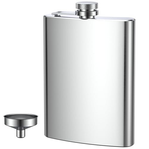 Flachmann Edelstahl, Flachmann Set aus...