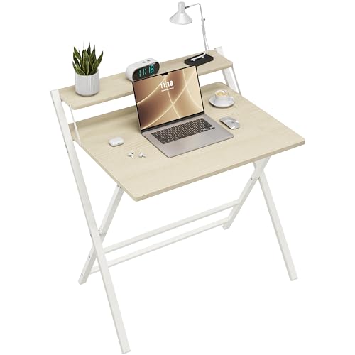 Yaheetech Schreibtisch Klappbar, 80 cm...