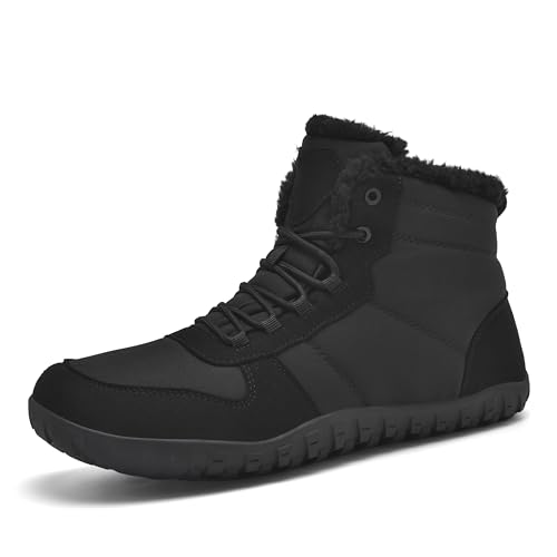 TIAROOTT Barfußschuhe Herren Winter Warm...