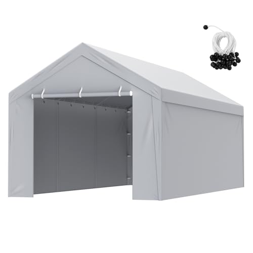 VEVOR Carport Garagezelt, Oben + Seitenwand 3...