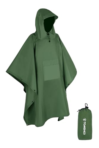 TOMSHOO Regenponcho für Herren, Regencape,...