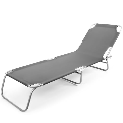 BigDean Sonnenliege klappbar 150 kg belastbar...