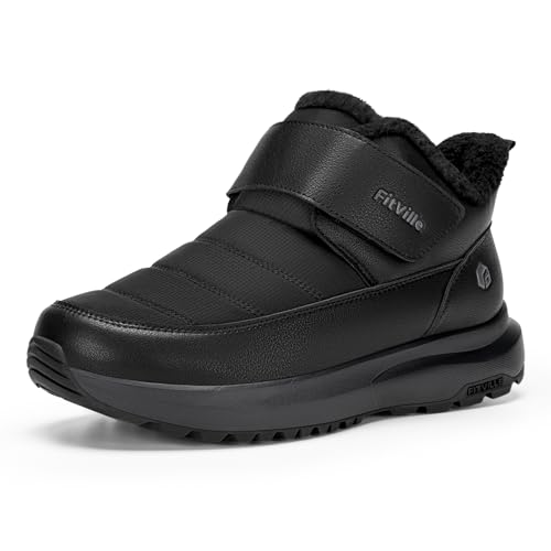 FitVille Extra Breite Winterstiefel Herren...