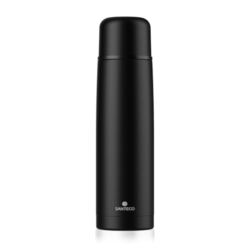 SANTECO Edelstahl-Thermoskanne 1 l,...