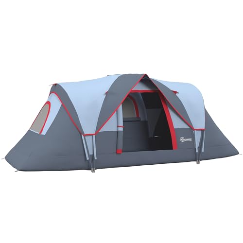 Outsunny Campingzelt für 5-6 Personen stabil...