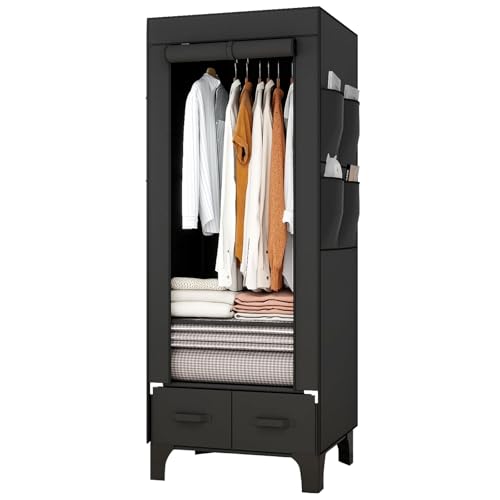 OPPAIYA Stoffschrank Stabil & Schmal 69cm,...