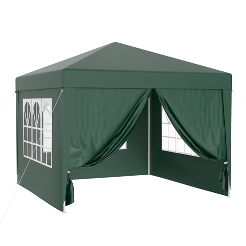 Wiltec Pavillon 3 x 3 m in Grün mit...