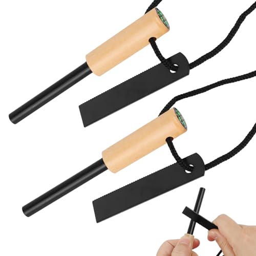 2 Stück Feuerstahl Outdoor, Survival...