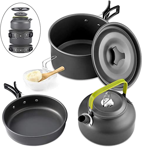 Qtiwe 10 Stück Kochgeschirr Kit Picknick...