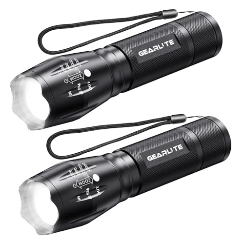 GEARLITE LED Taschenlampe Batteriebetrieben 2...