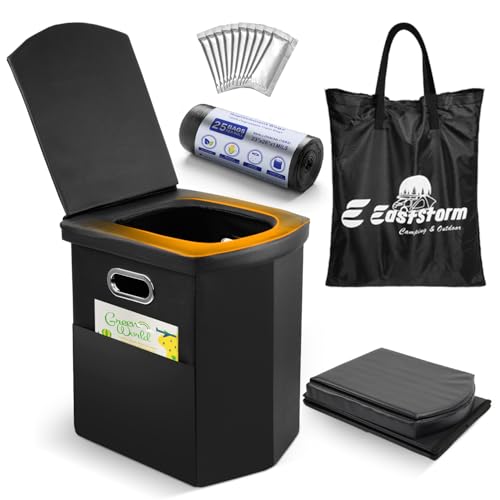 E EASTSTORM Faltbare Campingtoilette, 42 cm...