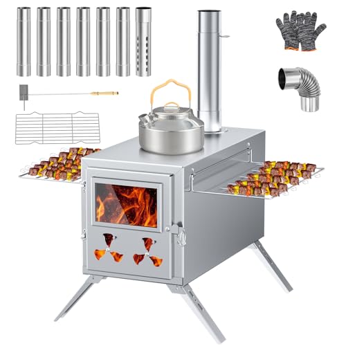 MOPHOTO Heißer Zeltofen, Camping-Holzofen...