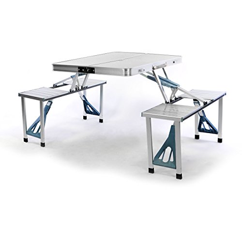 Nexos Sitzgruppe Camping Aluminium Tisch 4...