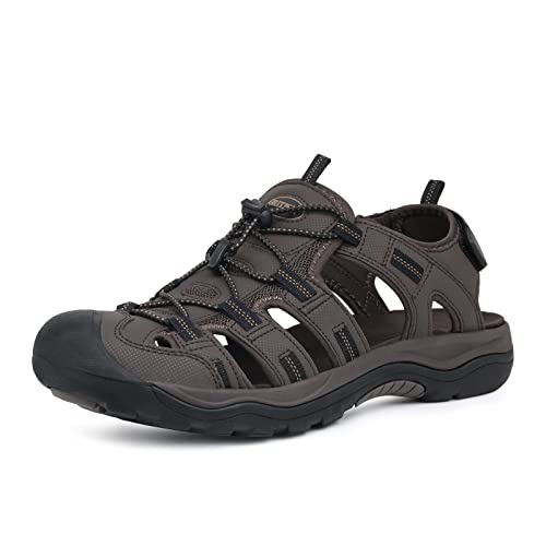 GRITION Herren Wandern Sandalen Outdoor...