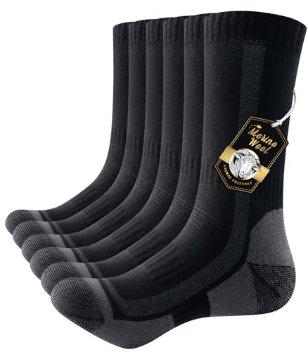 PULIOU Merino Socken Thermosocken Herren...