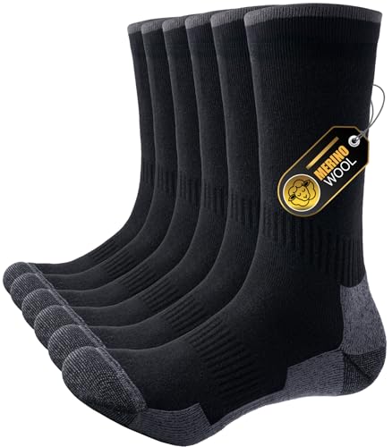 PULIOU Merino Socken Herren Damen...
