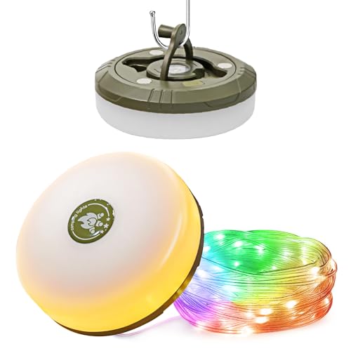 HAMLITE Camping Lichterkette Aufrollbar,...