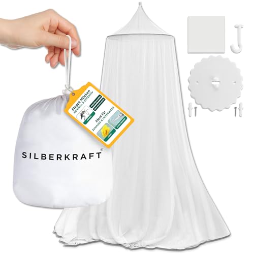 Silberkraft Moskitonetz XXL für Doppelbett -...