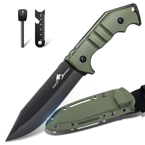 Purple Dragon Survival Messer Feststehende...