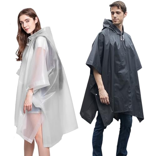 Keratobleem 2 Stück Regenponcho EVA...