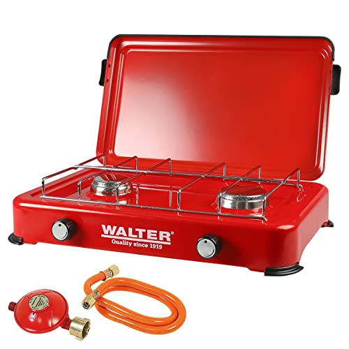 WALTER Duo Campingkocher mit 2 Brennern,...