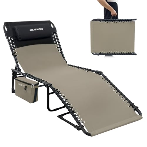 WKFAMOUT Sonnenliege Campingliege Klappbar...
