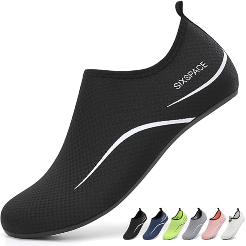 Sixspace Damen Herren Badeschuhe Wasserschuhe...
