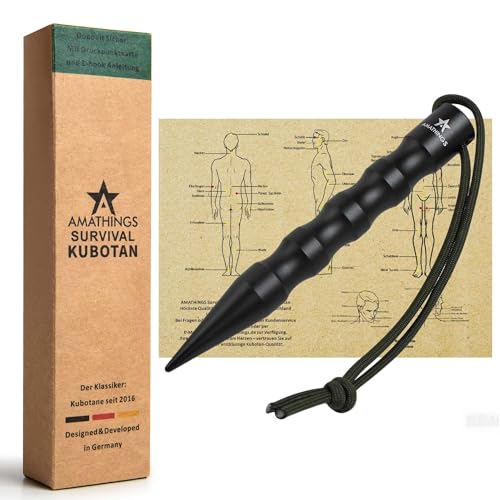 AMATHINGS Survival Kubotan Schwarz –...