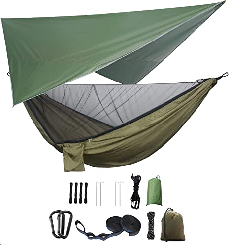 Camping Hängematten Set, Einzel Doppel...