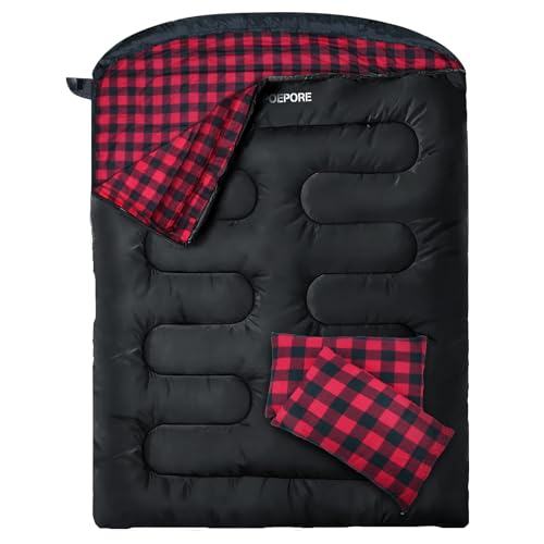 Poepore Doppelschlafsack Flanell für...