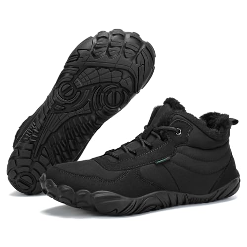 DOBOLIN Winter Barfußschuhe Warm Gefüttert...