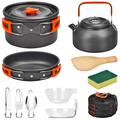 Onherm 13 Teilige Camping Kochgeschirr Set,...