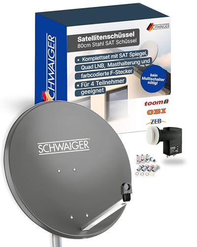 SCHWAIGER Satellitenschüssel Komplettset -...