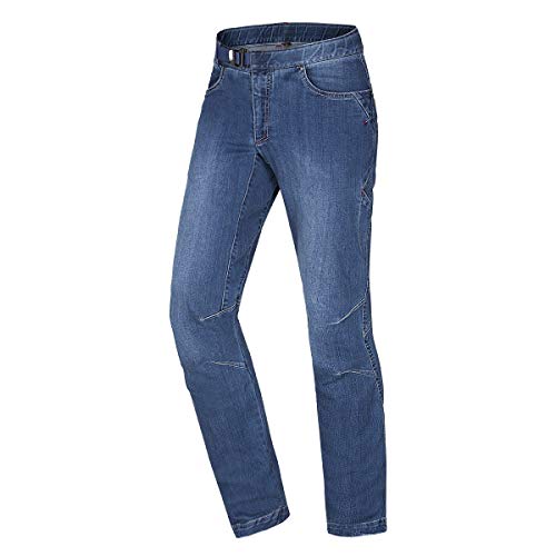Ocun Hurrikan Jeans Boulderhose Middle Blue,L