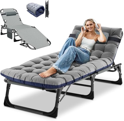 Obqer Folding Lounger, 200KG Belastbarkeit...