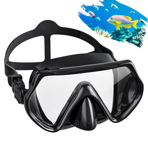 Taucherbrille Erwachsene, Tauchmaske 180°...