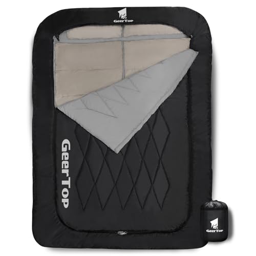 GEERTOP Doppelschlafsack 2 Personen Doppel...