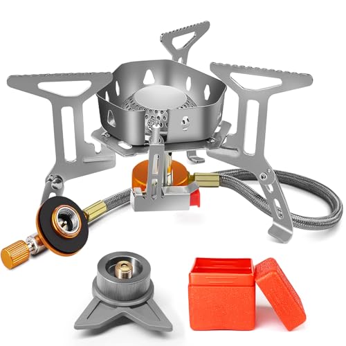 AUTOPkio Campingkocher 3500W, Winddicht Gas...