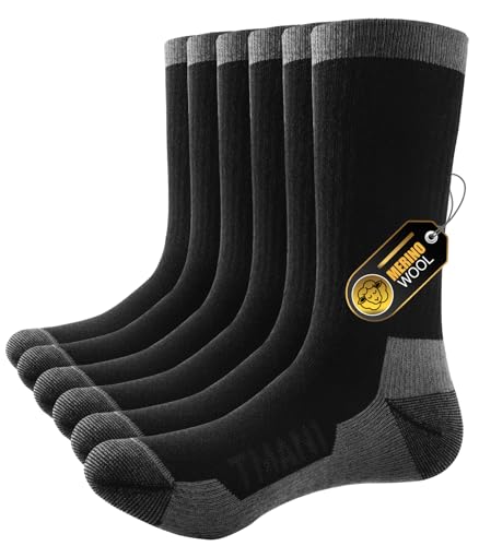 PULIOU Merino Socken Herren...