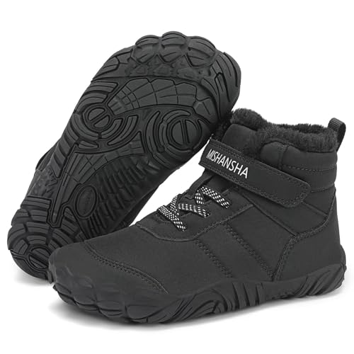 Mishansha Kinder Winter Barfußschuhe Warm...