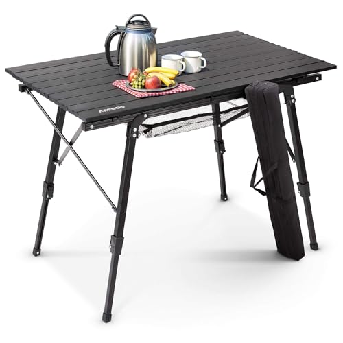 Arebos Campingtisch faltbar 90 x 51,5 cm |...