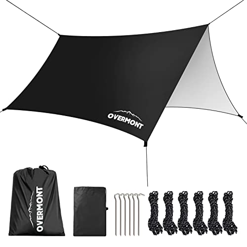 Overmont Camping Zeltplane 3m x 3m Tarp...