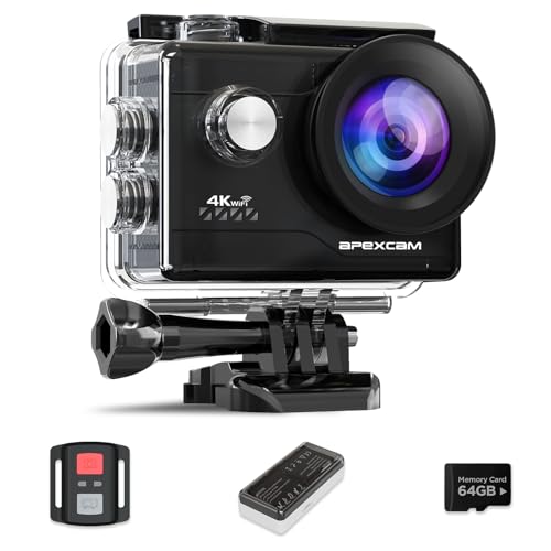 Apexcam M80Air mit 64G Karte Action Cam...