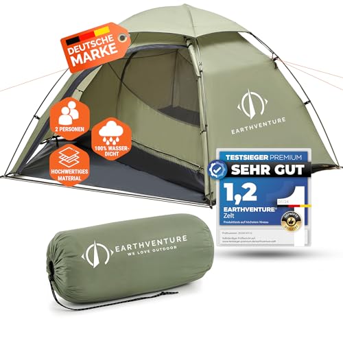 EARTHVENTURE® Camping Zelt 2 Personen...