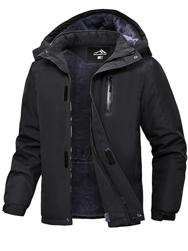 Peakwell Herren Fleece Futter Winterjacke...
