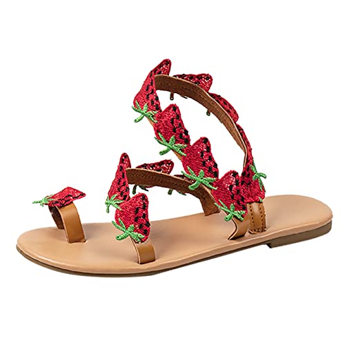 Plateau-Sandalen zum Schnüren für Damen,...